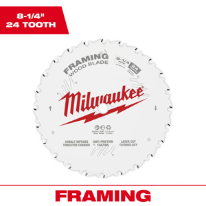 Milwaukee Circular Saw Blades 8-1/4 in 24 Tooth 1 Piece