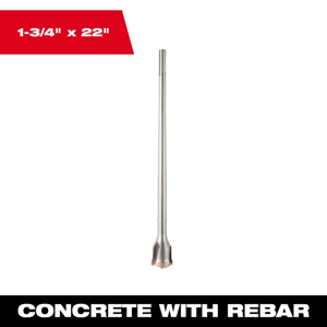 Milwaukee SDS Max Tunnel Bits Steel,Carbide Tipped