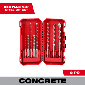 Milwaukee Drill Bit Sets 8 Piece Solid Carbide 5/32 - 1/2 in