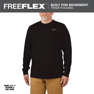 Milwaukee FREEFLEX™ Hybrid Shirts Small Black Mens