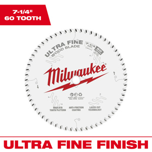 Milwaukee Circular Saw Blades 7-1/4 in 60 Tooth 1 Piece
