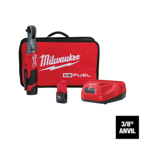 Milwaukee M12™ FUEL™ Ratchet Wrench Kits 3/8 in Cordless 55 ft lbs