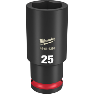 Milwaukee SHOCKWAVE Impact Duty™ Metric Sockets 1/2 in Deep 6 Point 25 mm