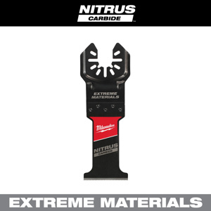 Milwaukee Oscillating Multi-tool Blades 1 Piece 1-3/8 Cut Width x 2 in Plunge Depth Cement Board, Drywall, Nail-embedded Wood, Plaster, PVC