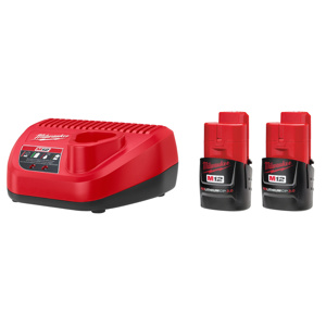 Milwaukee M12™ REDLITHIUM™ CP Battery / Charger Kits M12™ Lithium-ion (Li-ion) Batteries 3 Ah
