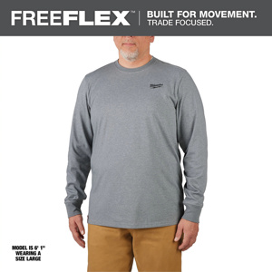 Milwaukee FREEFLEX™ Hybrid Shirts Medium Gray Mens