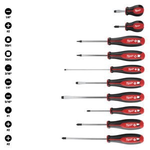 Milwaukee Screwdriver Sets 10 Piece
