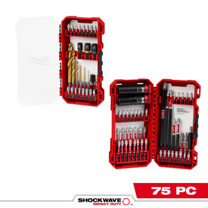 Milwaukee Impact Drill / Driver Bit Sets 75 Piece