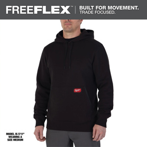 Milwaukee FREEFLEX™ Midweight Pullover Hoodies 2XL Black Mens