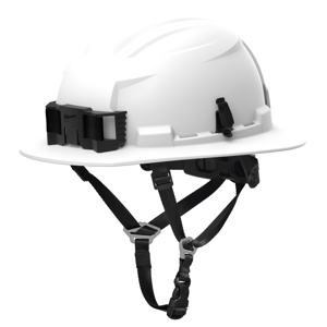 Milwaukee BOLT™ Unvented Safety Helmets 6-1/2 - 8-1/2 in 6 Point Ratcheting Xcel Logo White