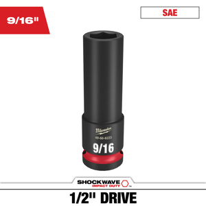 Milwaukee SAE Sockets 9/16 in