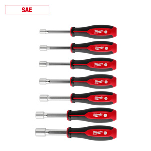 Milwaukee SAE Hollow Shaft Nutdriver Sets 7 Piece
