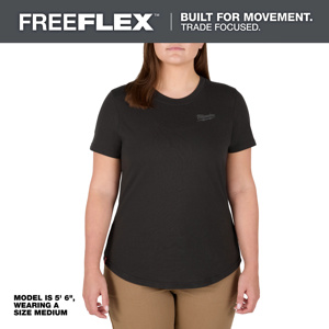 Milwaukee FREEFLEX™ Hybrid T-shirts XS Black Womens