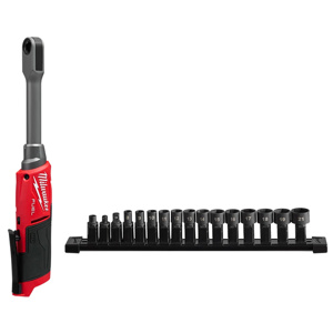 Milwaukee Extended Reach Box Ratchets Cordless 15.2 in 60 ft lbs