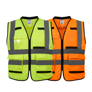 Milwaukee High Vis Reflective Full Zip Vests Large/XL High Vis Yellow