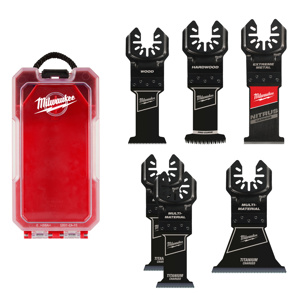 Milwaukee Oscillating Multi-tool Blade Sets 6 Piece 1-3/8 in, 2-1/2 in Metal, Wood
