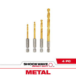 Milwaukee Impact Drill Bit Sets 4 Piece