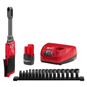 Milwaukee M12™ FUEL™ Ratchet Wrench Kits 13 Piece Cordless 60 ft lbs