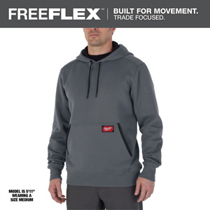 Milwaukee FREEFLEX™ Midweight Pullover Hoodies 3XL Gray Mens