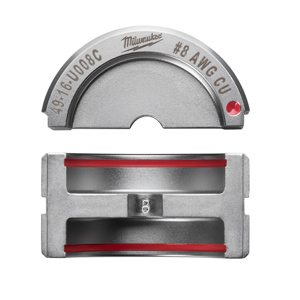 Milwaukee M18™ FORCE LOGIC™ Crimping Tool Dies U Dies 8 AWG 6 Ton Stainless Steel