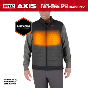 Milwaukee M12™ AXIS™ HEXON™ Heated Vest Kits 3XL Gray
