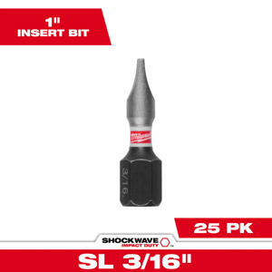 Milwaukee Impact Driver Insert Bits 3/16 in