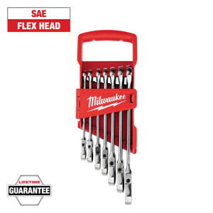 Milwaukee Flex Head Ratcheting Combination Wrench Sets 7 Piece SAE
