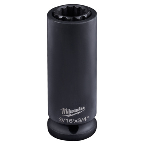 Milwaukee SHOCKWAVE™ Lineworkers 2-in-1 SAE Sockets 1/2 in Standard 12 Point 3/4 in