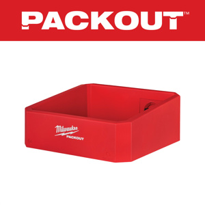 Milwaukee PACKOUT™ Compact Shelves 10 x 9.5 x 3.5 in Polypropylene Red