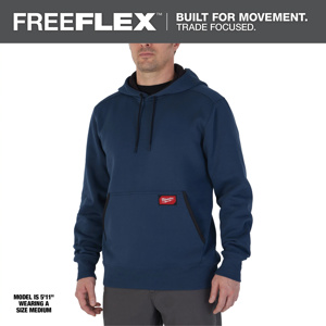 Milwaukee FREEFLEX™ Midweight Pullover Hoodies 3XL Blue Mens