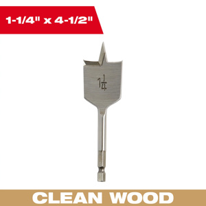 Milwaukee Stubby Flat Boring Drill Bits High Carbon Steel