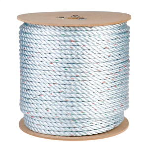 Hubbell Power Samson SSR-100-3™ Polyolefin-Polyester Blend Ropes 66 in Polyolefin, Polyester 5/8 in