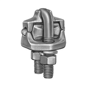 Hubbell Power LCU10 Series Parallel Groove Aluminum Two U-bolts Aluminum Alloy