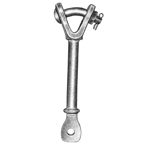 Hubbell Power Hot Line Link, Clevis Balls Ductile Iron
