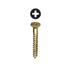 Dottie Brass Phillips Flat Head Wood Screws