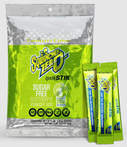 Sqwincher® Qwik Stik™ Individual Zero Calorie Drink Powder Mixes Lemon Lime Foil Tube 20 oz Per Serving