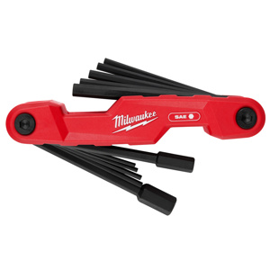 Milwaukee Folding Hex Key Sets 11 Piece SAE Folding Uninsulated
