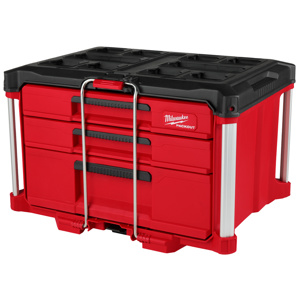Milwaukee PACKOUT™ Multi-drawer Tool Boxes 16.3 x 22.2 x 14.3 in 3 Drawer Polypropylene