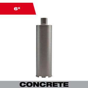 Milwaukee Ultra Dry Core Bits 6 x 13 in Diamond Coated 1-1/4 in