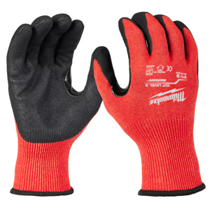 Milwaukee SMARTSWIPE™ Nitrile-dipped Work Gloves Large Red<multisep/>Black