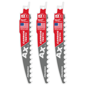 Milwaukee SAWZALL® Reciprocating Saw Blades 1 Piece 3 TPI 6 in