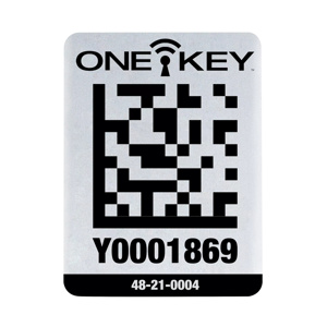 Milwaukee ONE-KEY™ ID Tags 2 x 1.5 in Metal White<multisep/>Black
