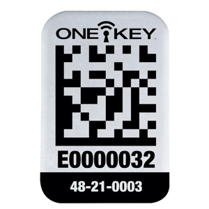 Milwaukee ONE-KEY™ ID Tags 1 x 0.69 in Metal White<multisep/>Black