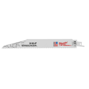Milwaukee SAWZALL® Reciprocating Saw Blades 100 Piece 7/11 TPI 9 in Metal, Nail-embedded Wood, Plastic Demo