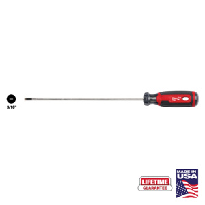 Milwaukee Cabinet Slotted Tip Screwdrivers 3/16 in