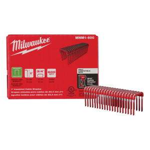 Milwaukee Insulated Staples Stainless Steel Galvanized 1 x 0.75 in