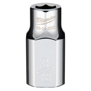 Milwaukee SAE Sockets 1/2 in Standard 6 Point 3/8 in