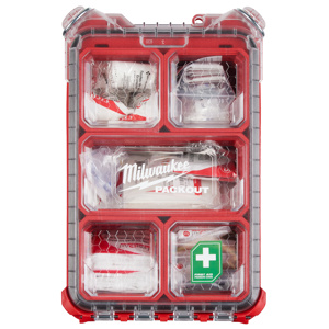Milwaukee PACKOUT™ First Aid Kits 9.8 x 15.2 x 4.6 in (Exterior) 79 Piece
