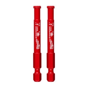 Milwaukee Hole Saw One-piece Bit Sets 2 Piece 1/4 in Diamond Coated