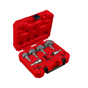 Milwaukee One-piece Hole Saw Sets 8 Piece 7/8 in, 1-1/8 in, 1-3/8 in, 1-3/4 in, 2 in, 2-1/2 in Carbide Tipped